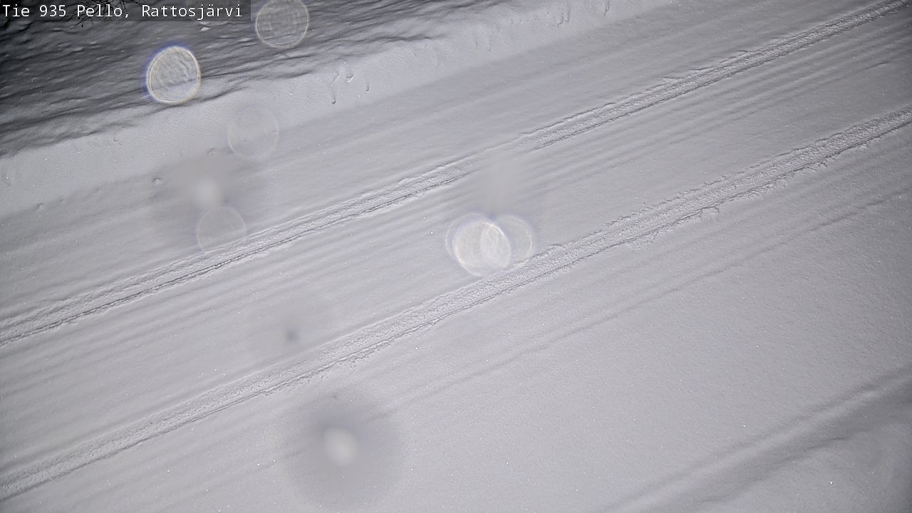 Weather Camera Image Road 935 Rattosjärvi, Pello, Lappi