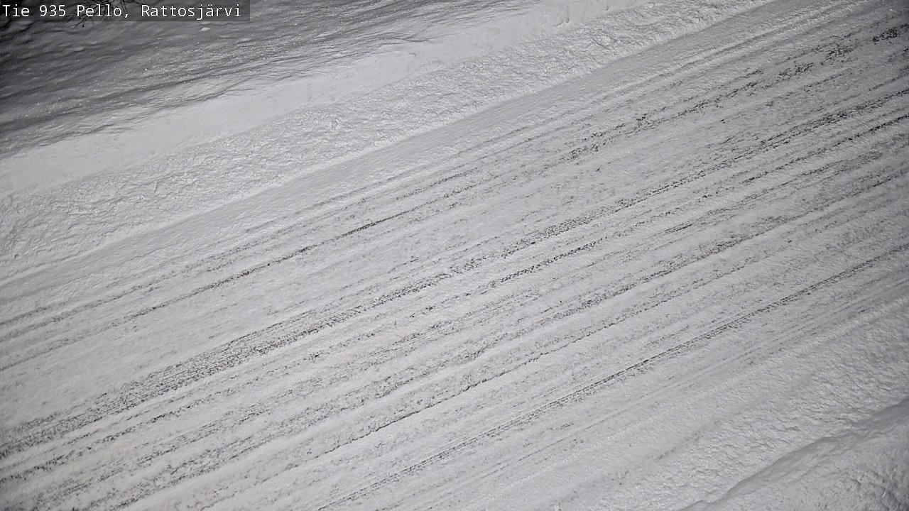 Weather Camera Image Road 935 Rattosjärvi, Pello, Lappi