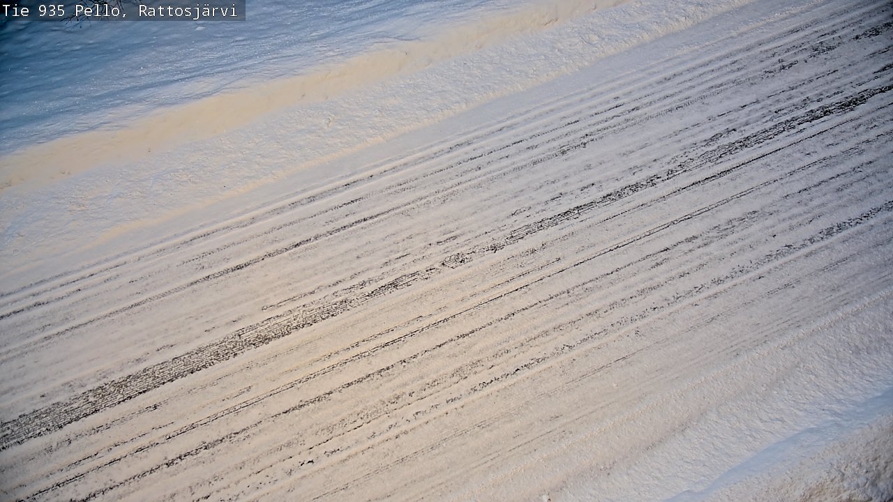 Weather Camera Image Road 935 Rattosjärvi, Pello, Lappi