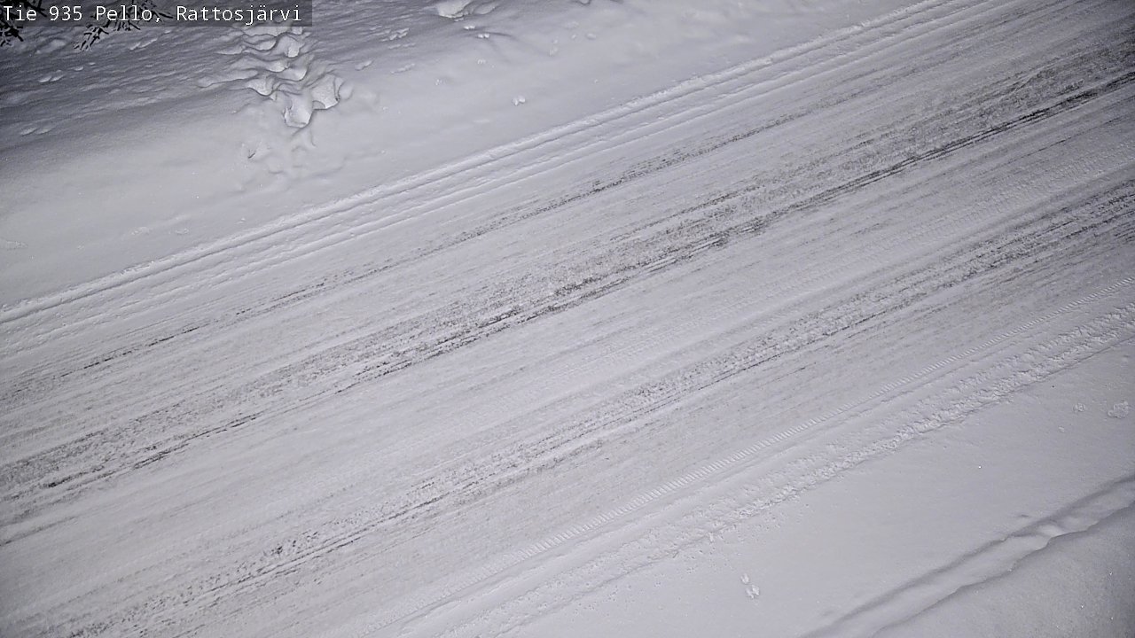 Kelikamerat Kuva Tie 935 Rattosjärvi, Pello, Lappi