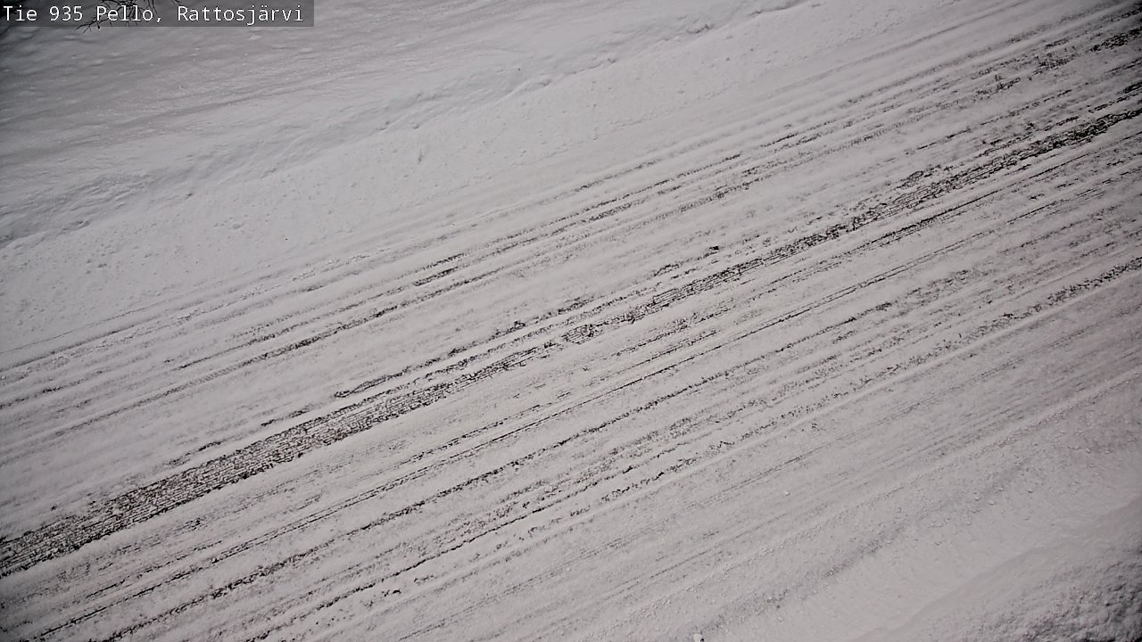 Weather Camera Image Road 935 Rattosjärvi, Pello, Lappi