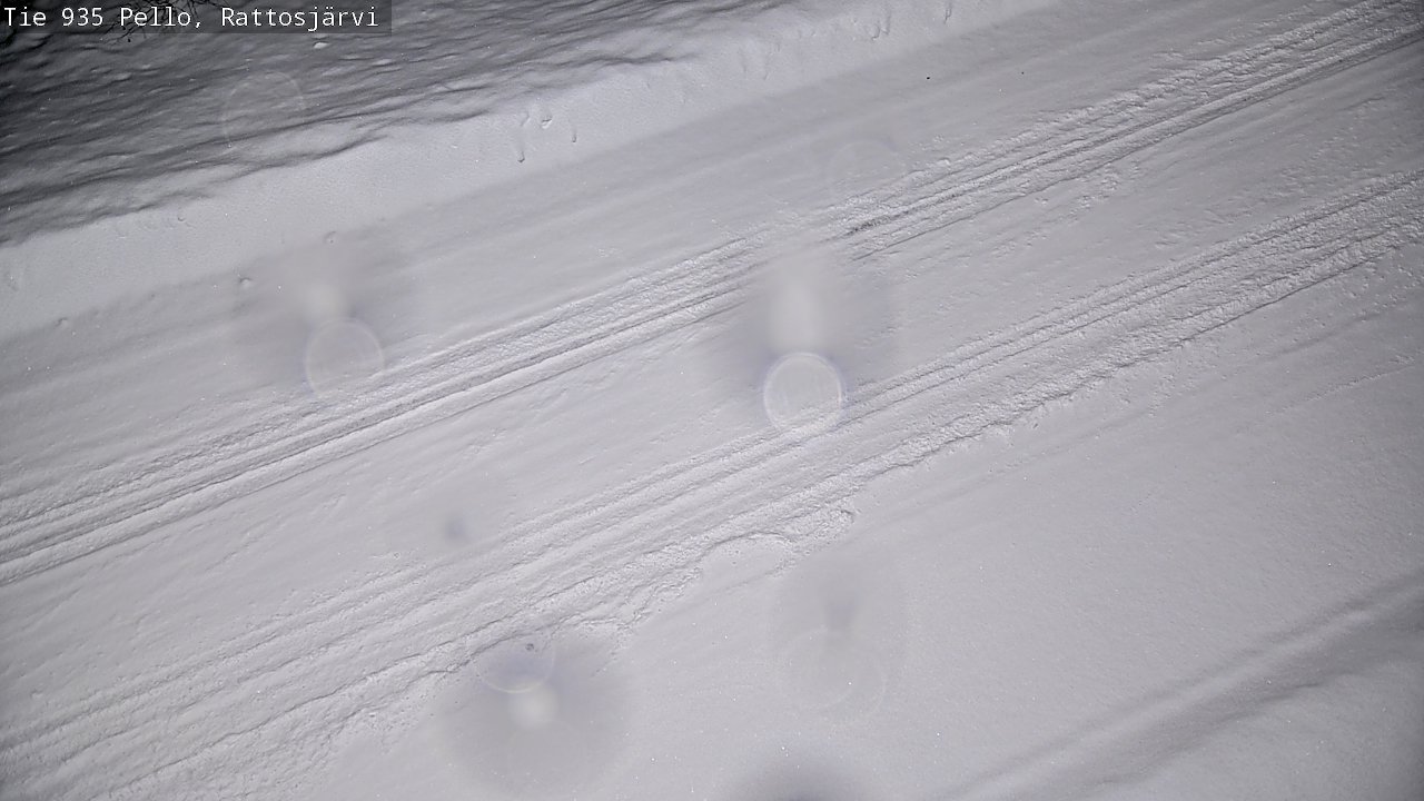 Weather Camera Image Road 935 Rattosjärvi, Pello, Lappi