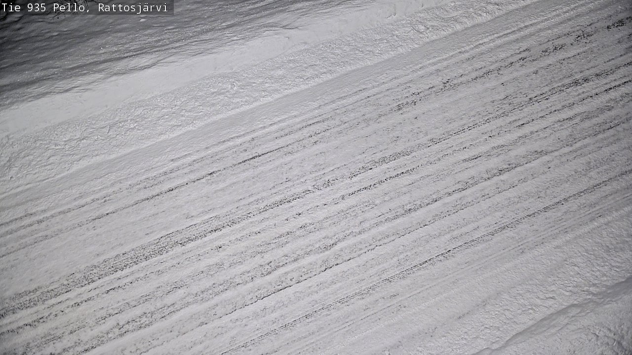 Weather Camera Image Road 935 Rattosjärvi, Pello, Lappi