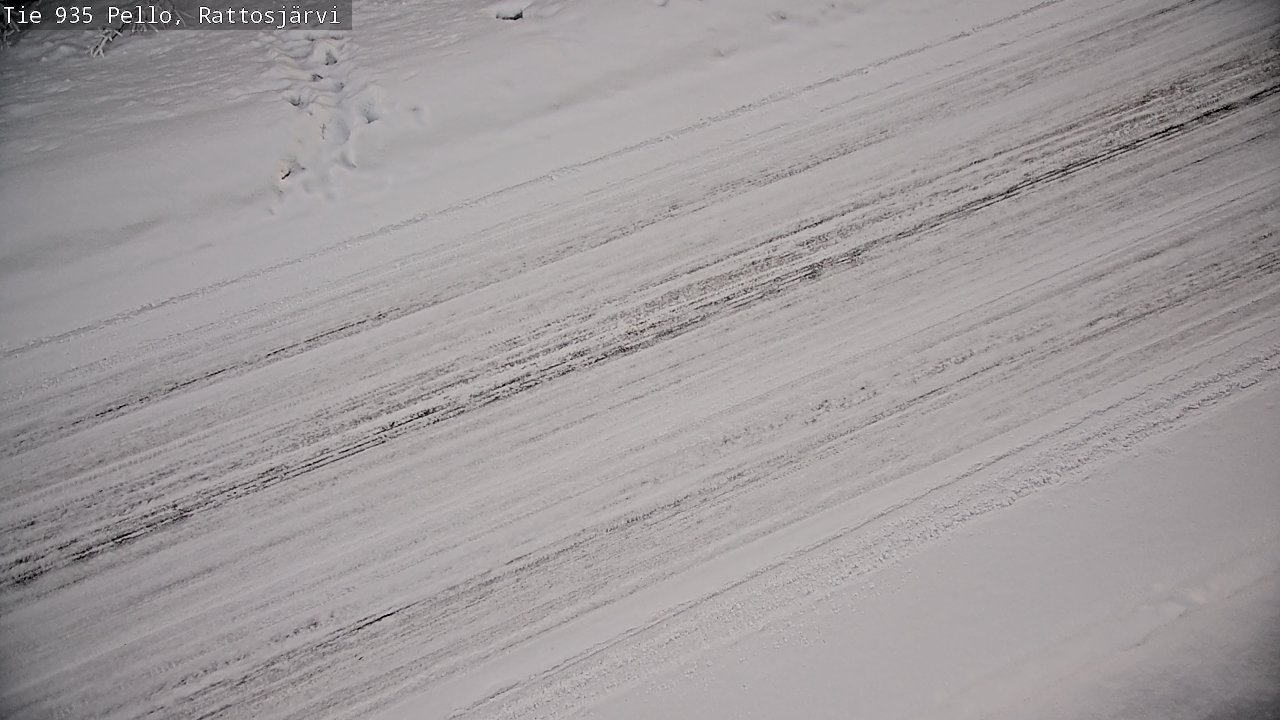 Kelikamerat Kuva Tie 935 Rattosjärvi, Pello, Lappi