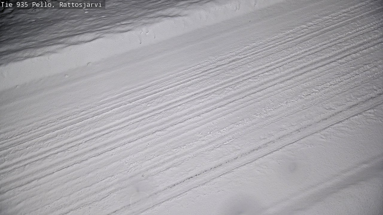 Weather Camera Image Road 935 Rattosjärvi, Pello, Lappi