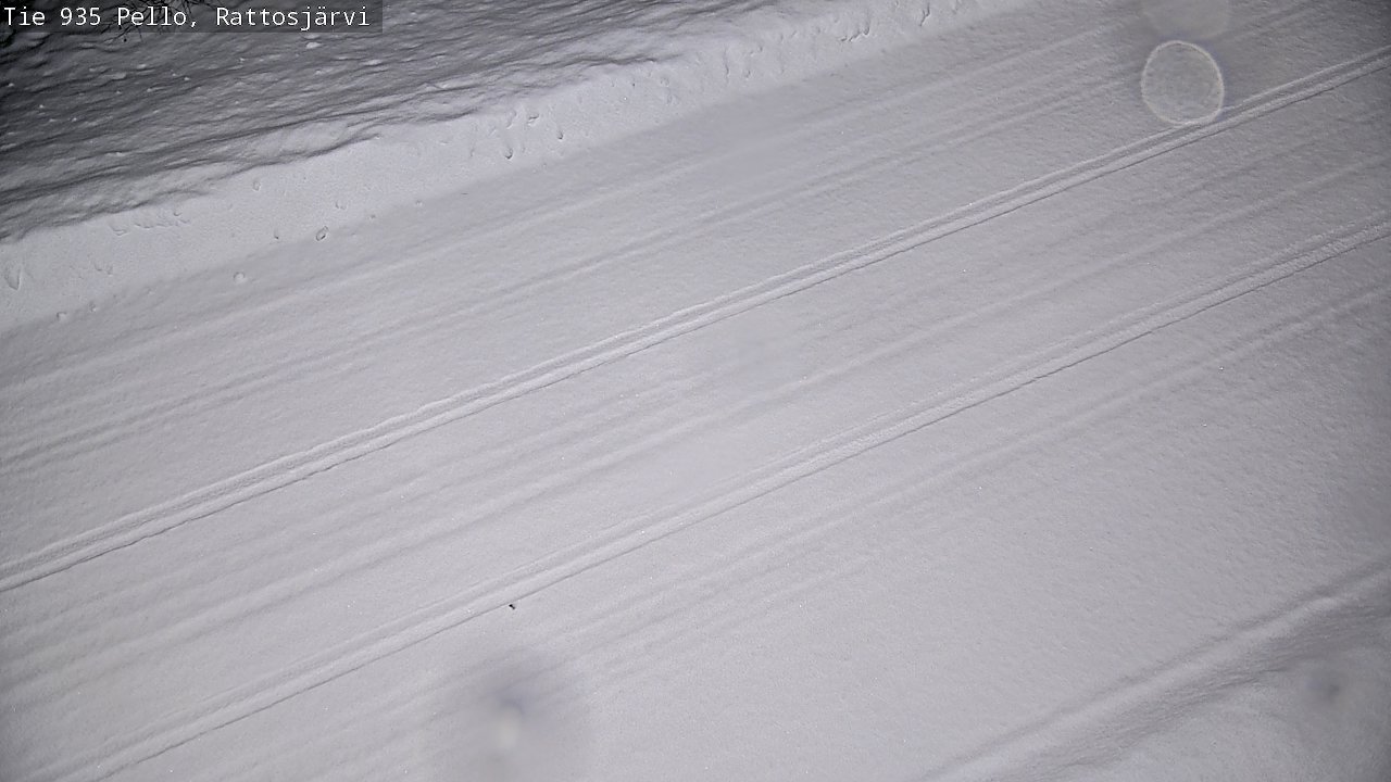 Weather Camera Image Road 935 Rattosjärvi, Pello, Lappi