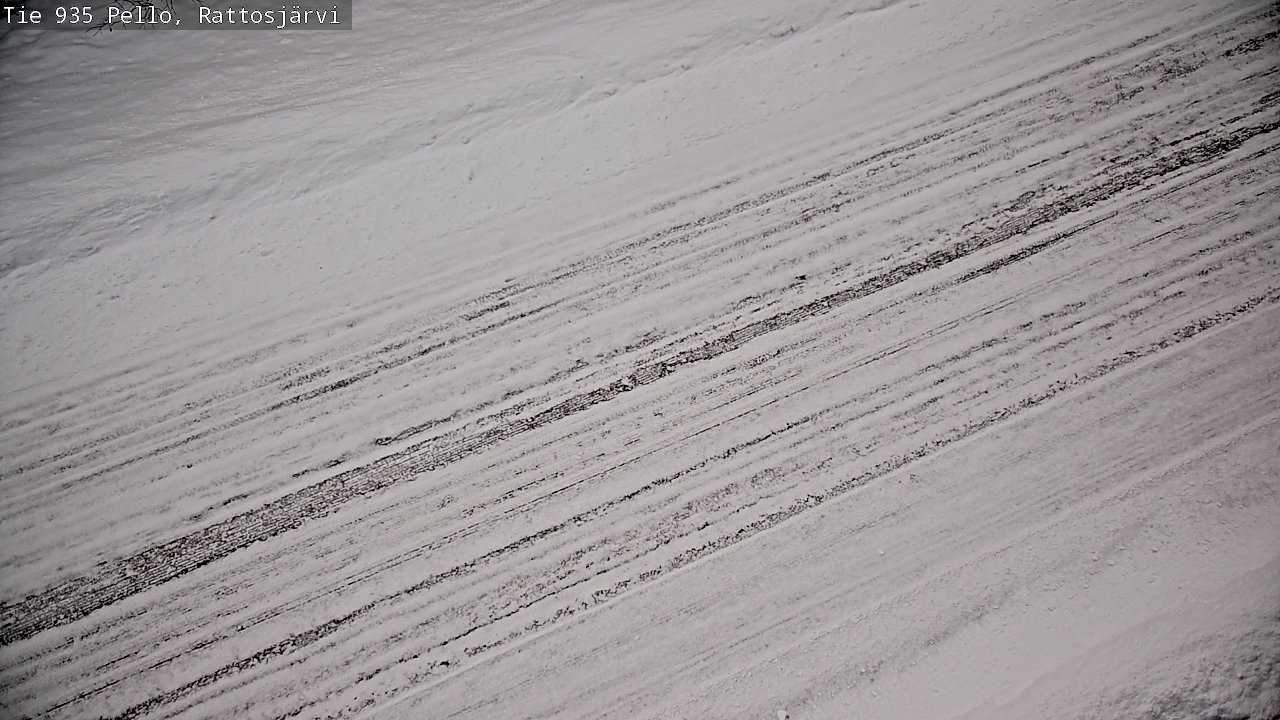 Weather Camera Image Road 935 Rattosjärvi, Pello, Lappi