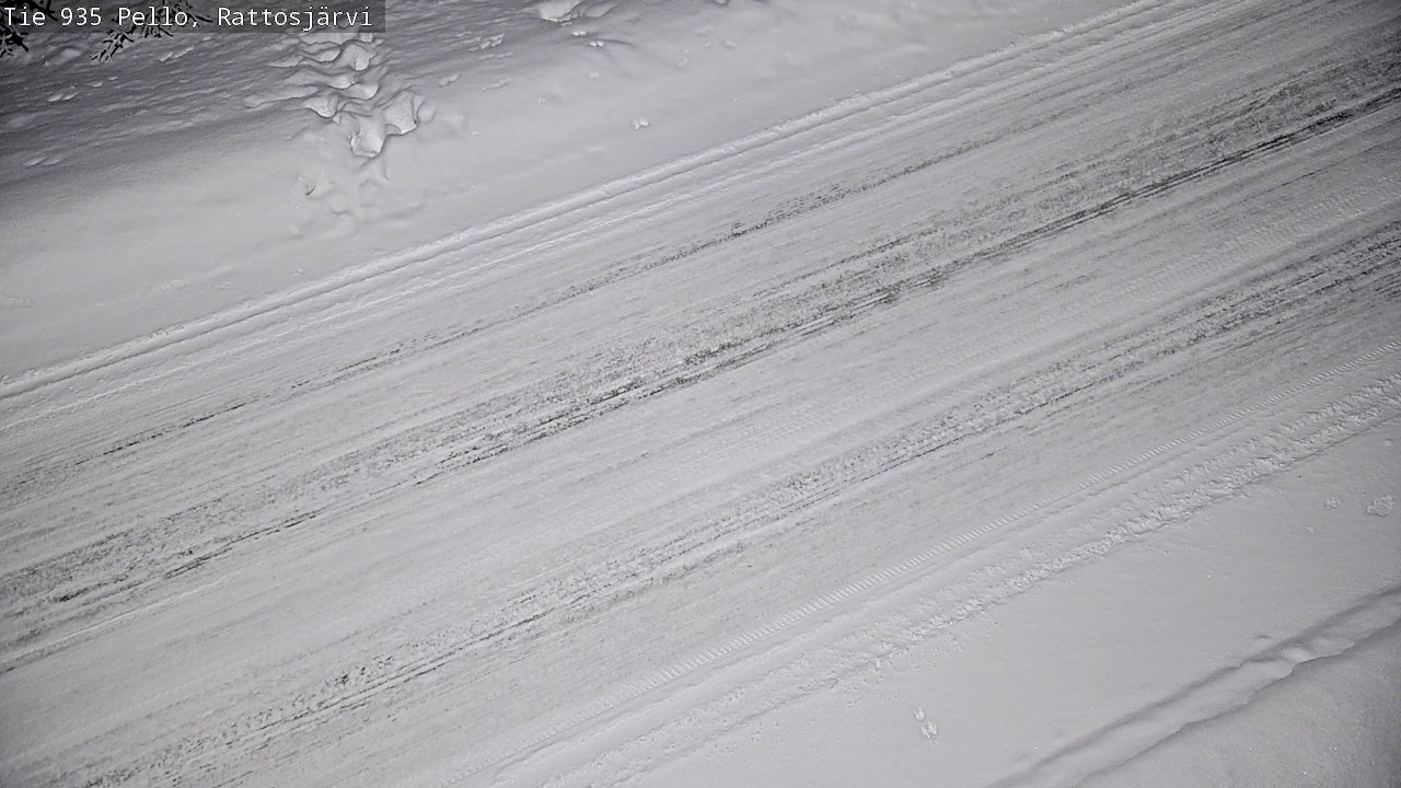 Kelikamerat Kuva Tie 935 Rattosjärvi, Pello, Lappi