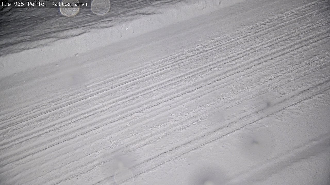 Weather Camera Image Road 935 Rattosjärvi, Pello, Lappi