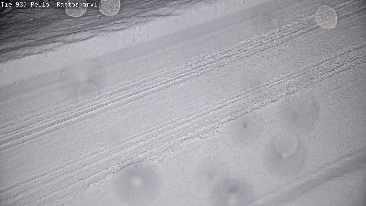 Weather Camera Image Road 935 Rattosjärvi, Pello, Lappi