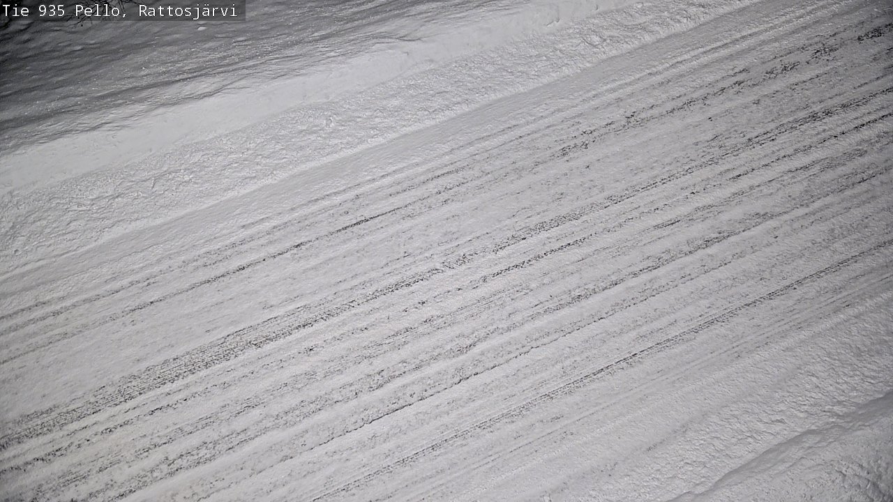 Weather Camera Image Road 935 Rattosjärvi, Pello, Lappi