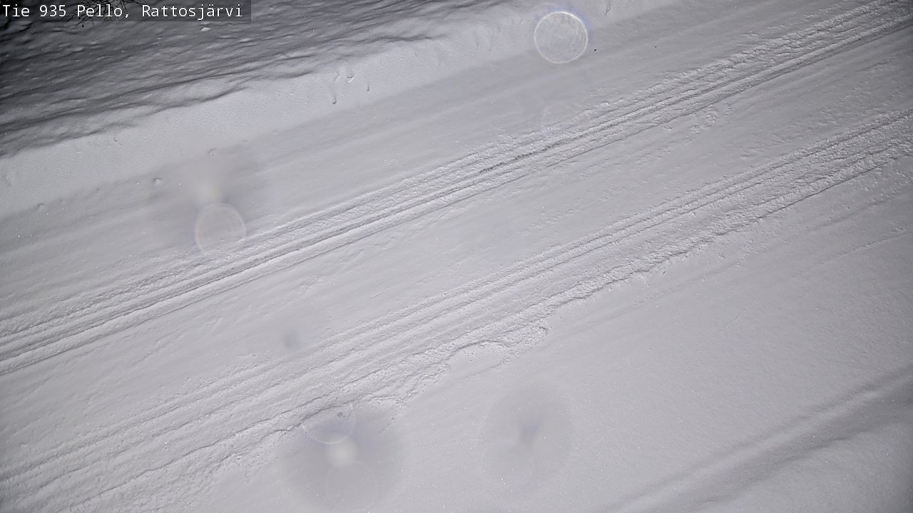 Weather Camera Image Road 935 Rattosjärvi, Pello, Lappi