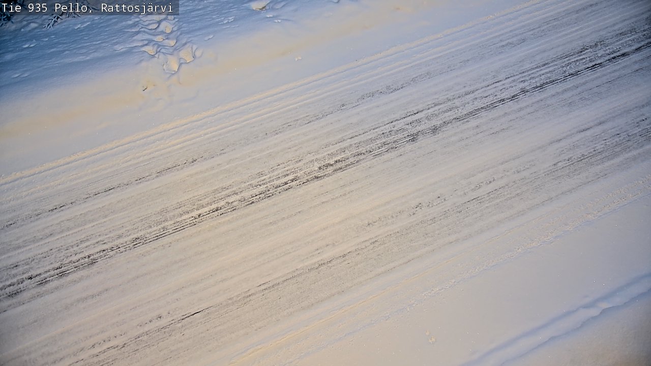 Kelikamerat Kuva Tie 935 Rattosjärvi, Pello, Lappi