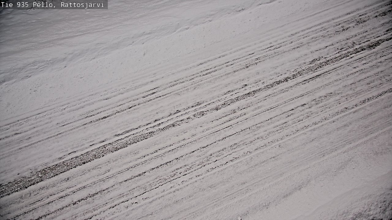 Weather Camera Image Road 935 Rattosjärvi, Pello, Lappi