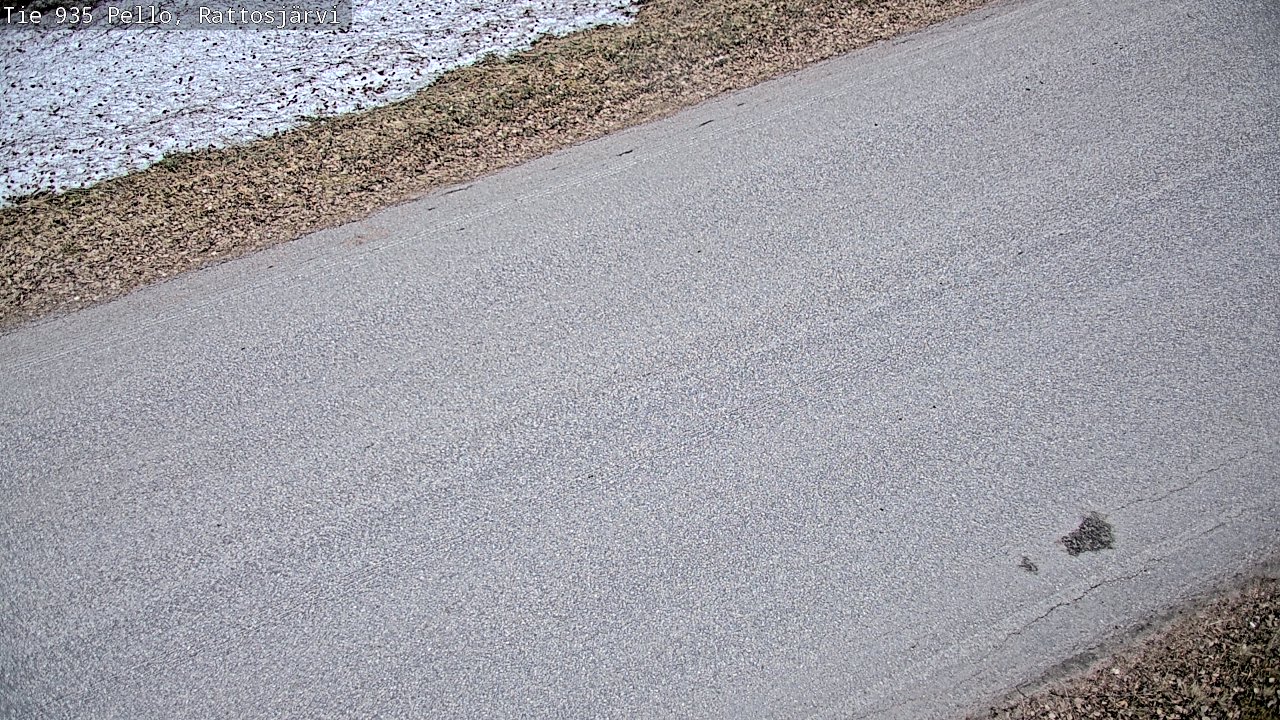 Weather Camera Image Väg 935 Rattosjärvi, Pello, Lappi