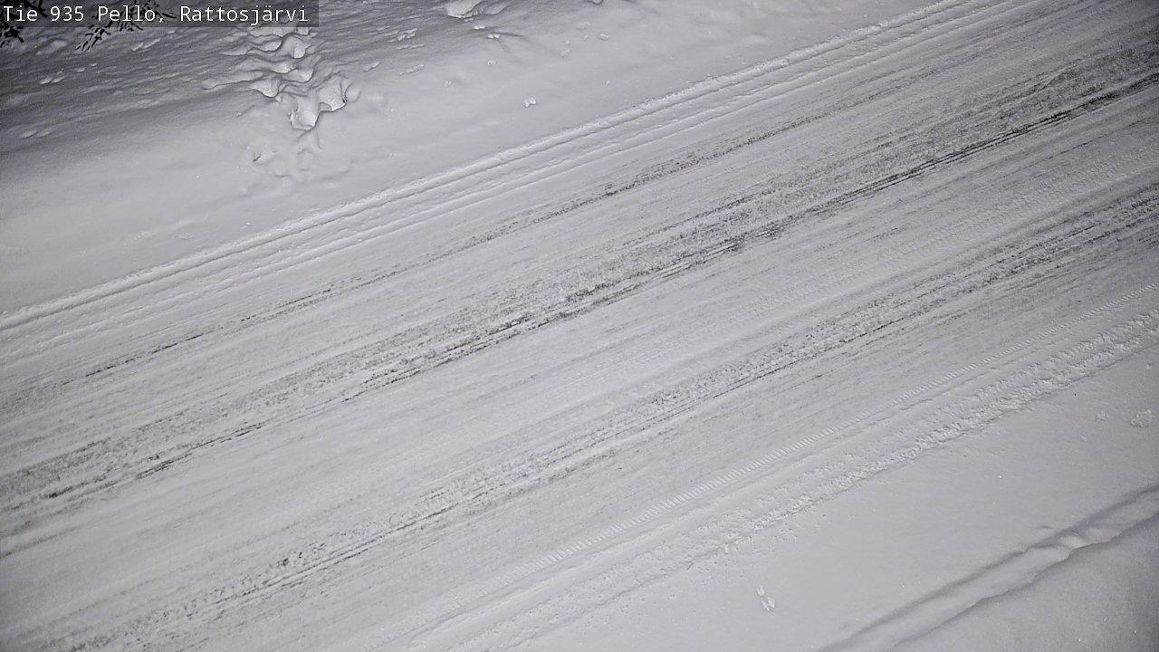 Kelikamerat Kuva Tie 935 Rattosjärvi, Pello, Lappi