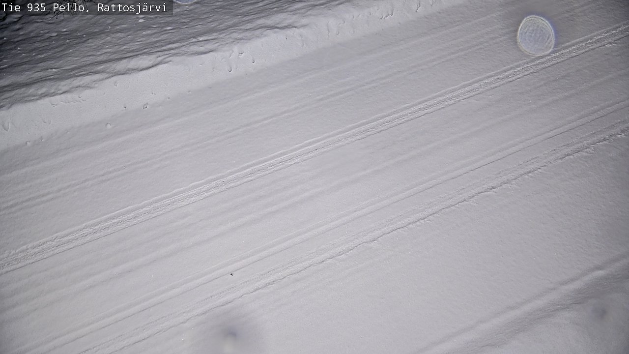 Weather Camera Image Road 935 Rattosjärvi, Pello, Lappi