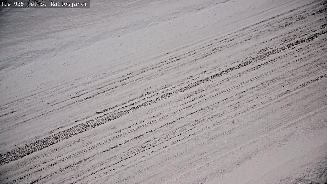Weather Camera Image Road 935 Rattosjärvi, Pello, Lappi