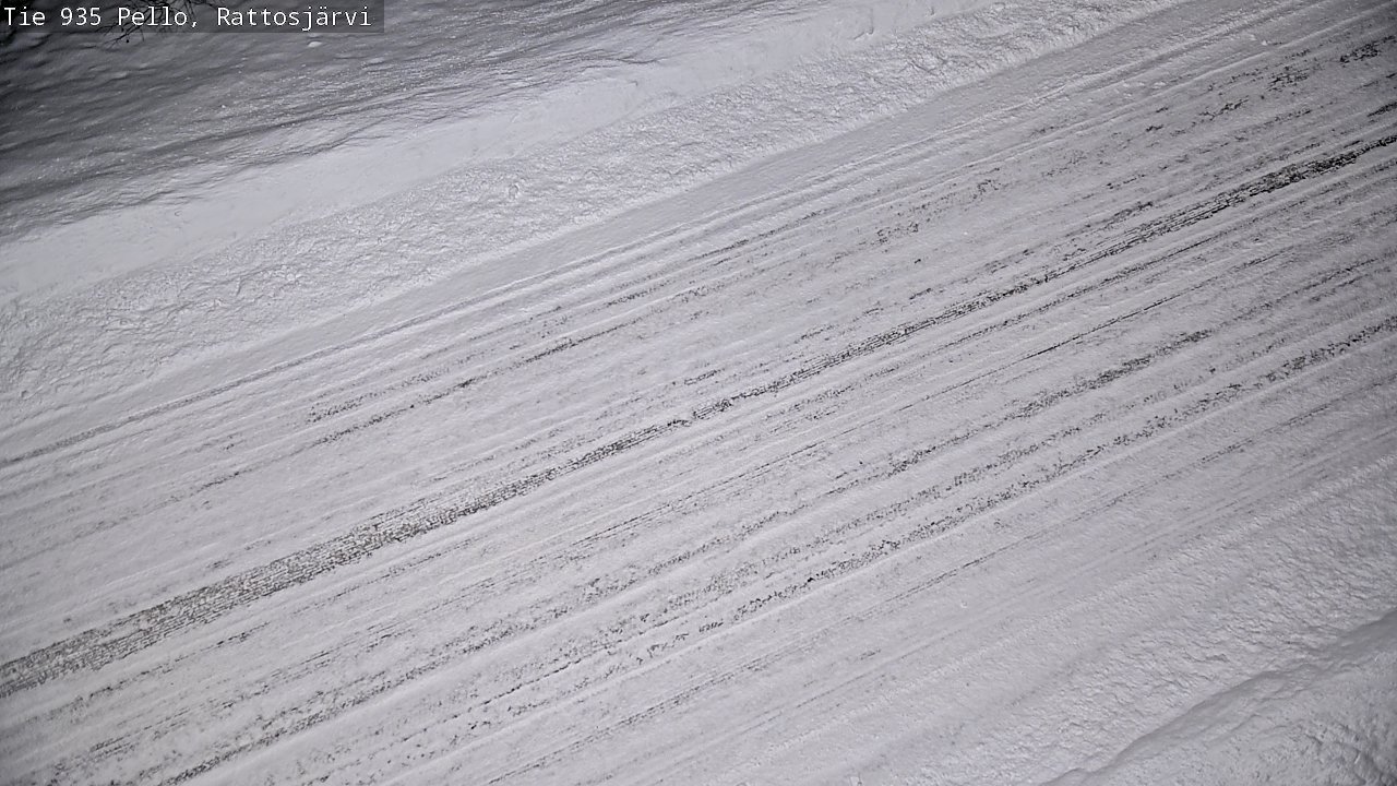 Weather Camera Image Road 935 Rattosjärvi, Pello, Lappi