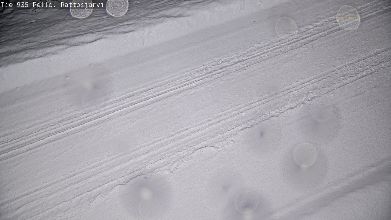 Weather Camera Image Road 935 Rattosjärvi, Pello, Lappi