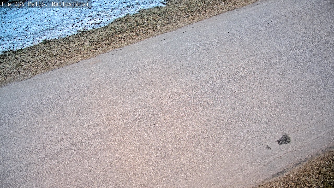 Weather Camera Image Väg 935 Rattosjärvi, Pello, Lappi