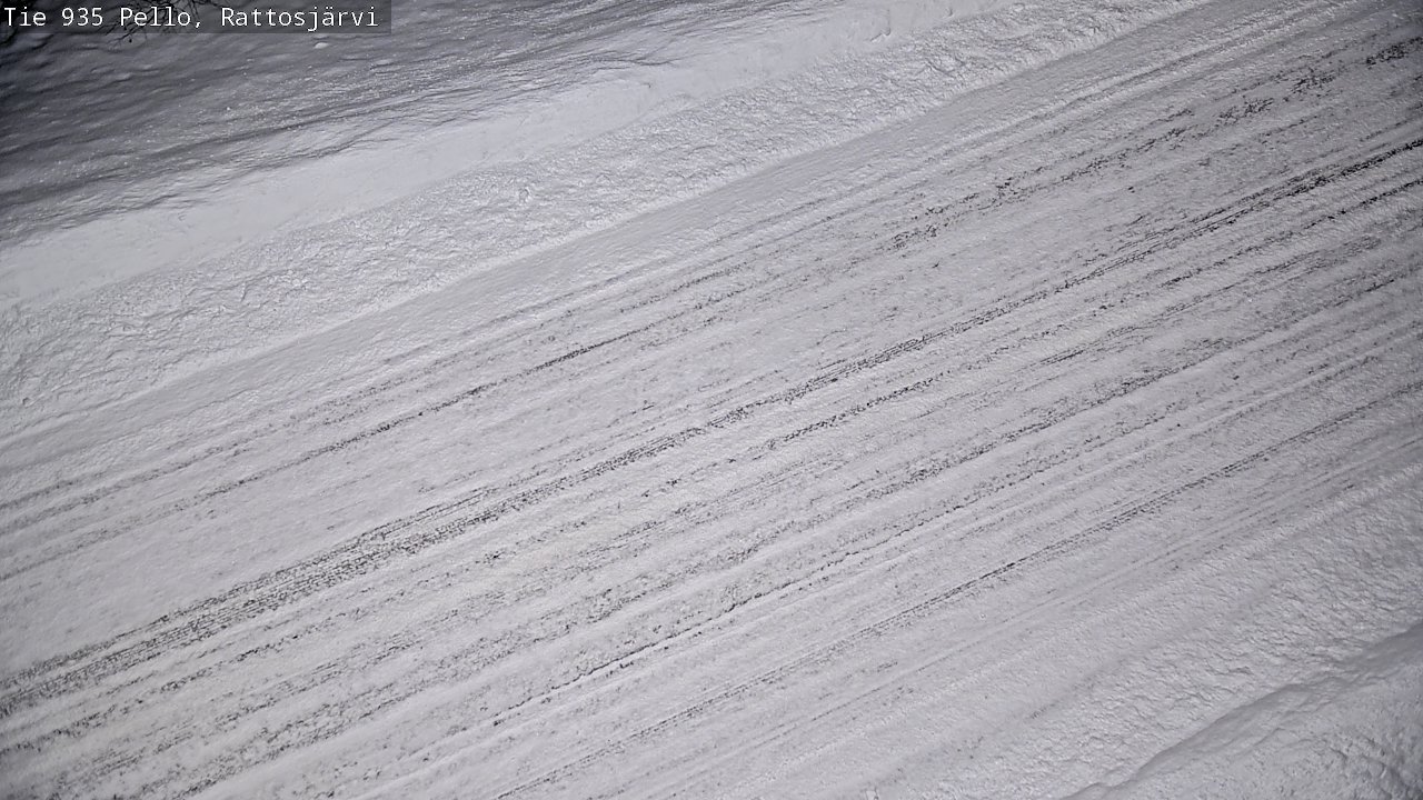 Weather Camera Image Road 935 Rattosjärvi, Pello, Lappi