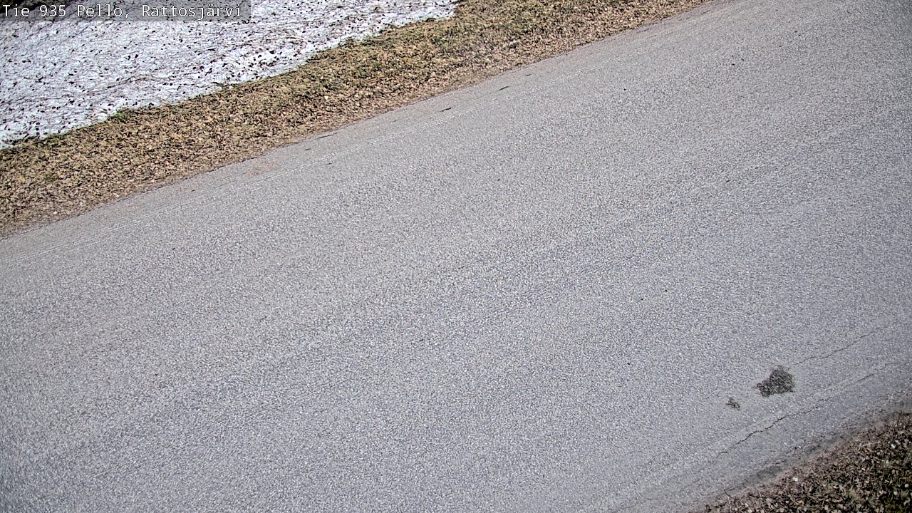 Weather Camera Image Väg 935 Rattosjärvi, Pello, Lappi