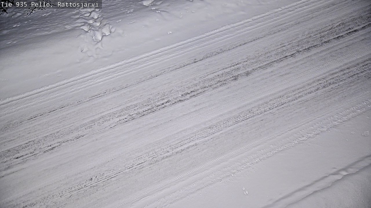 Kelikamerat Kuva Tie 935 Rattosjärvi, Pello, Lappi