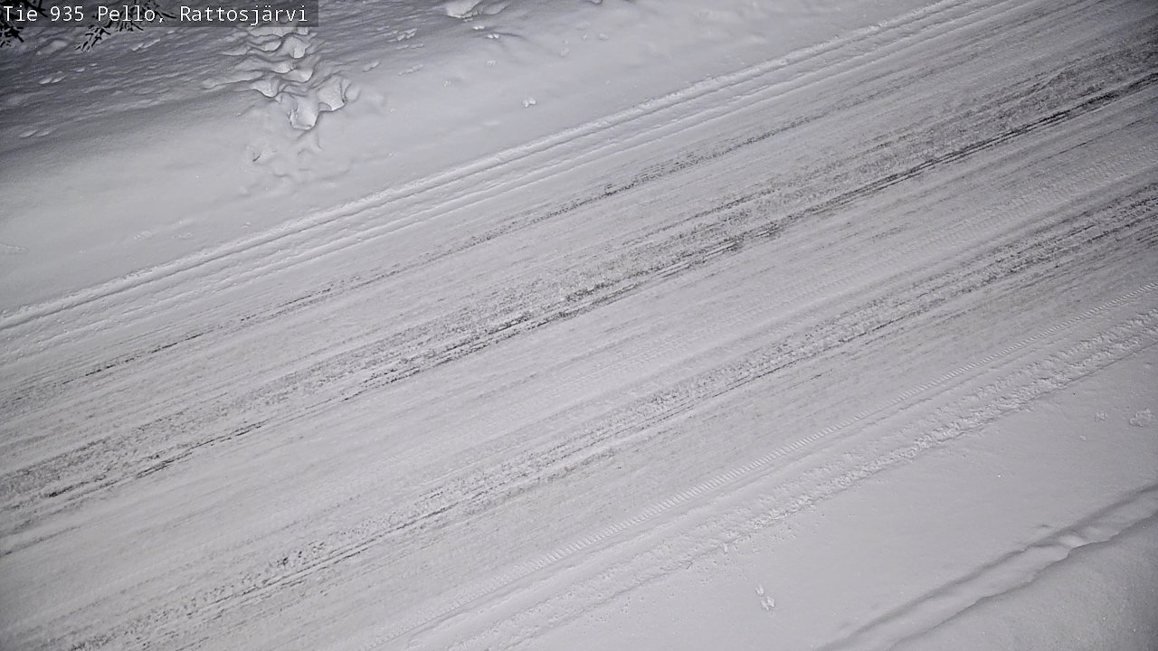 Kelikamerat Kuva Tie 935 Rattosjärvi, Pello, Lappi