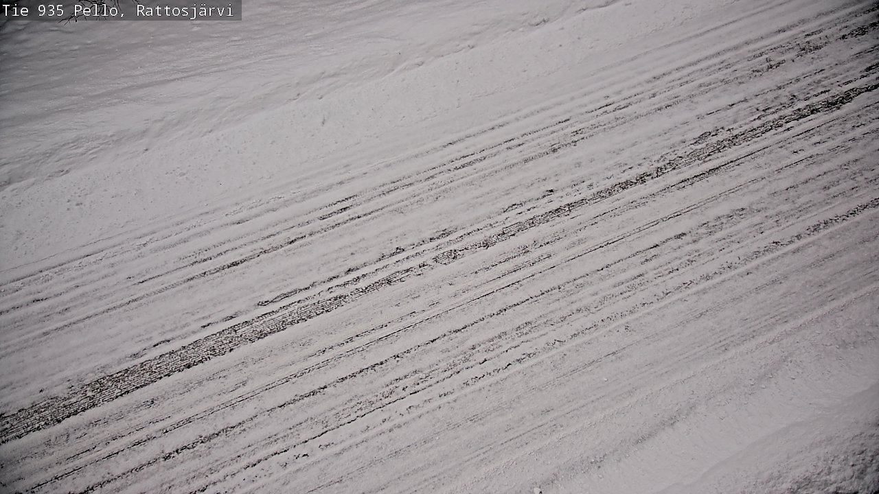 Weather Camera Image Road 935 Rattosjärvi, Pello, Lappi