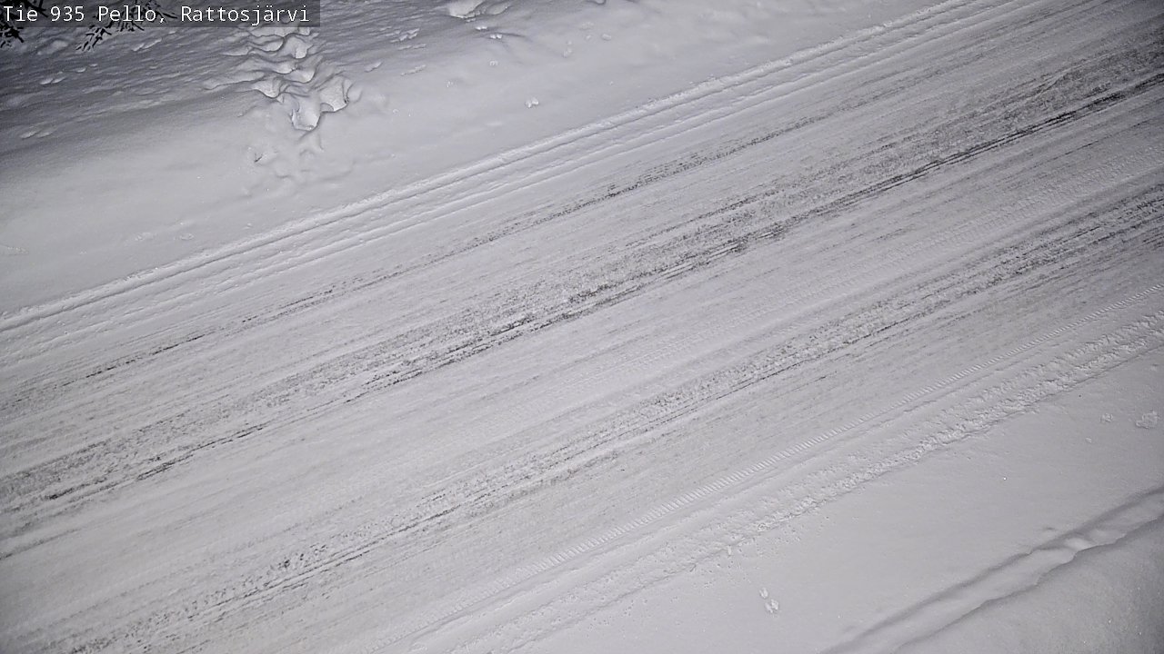 Kelikamerat Kuva Tie 935 Rattosjärvi, Pello, Lappi
