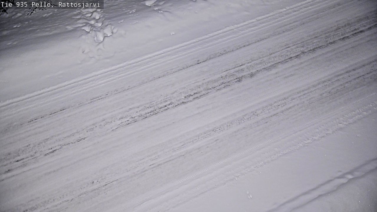 Kelikamerat Kuva Tie 935 Rattosjärvi, Pello, Lappi