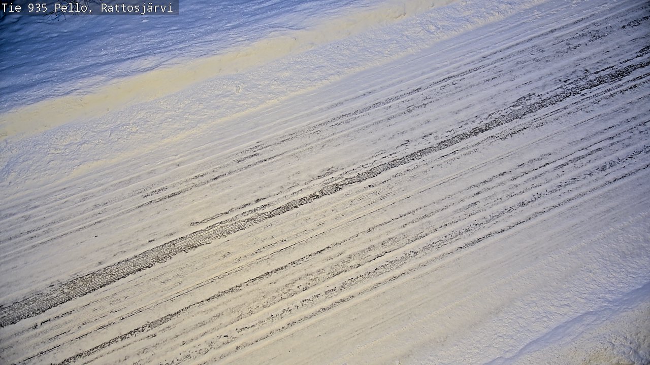Weather Camera Image Road 935 Rattosjärvi, Pello, Lappi