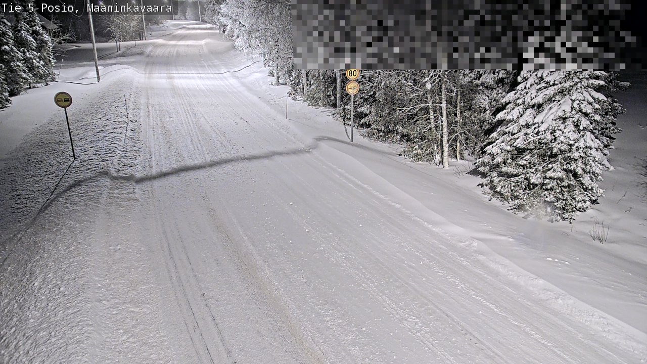 Weather Camera Image Road 5 Posio, Maaninkavaara, Posio, Lappi
