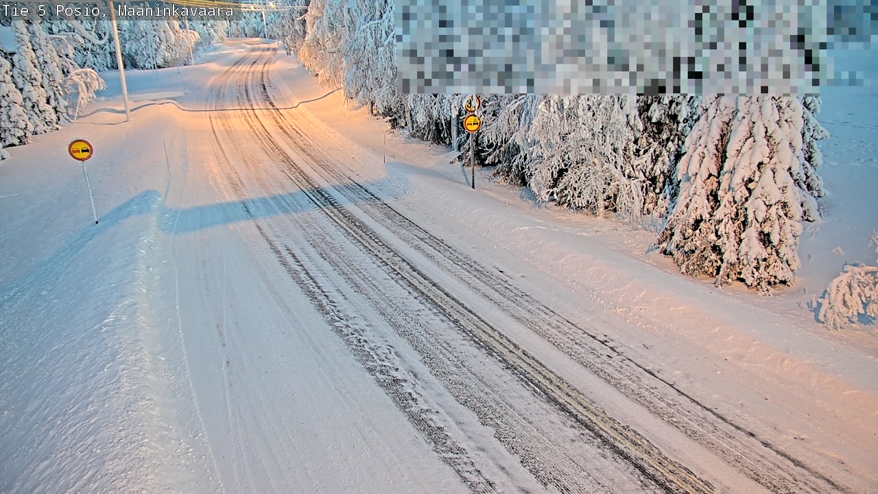 Kelikamerat Kuva Tie 5 Posio, Maaninkavaara, Posio, Lappi