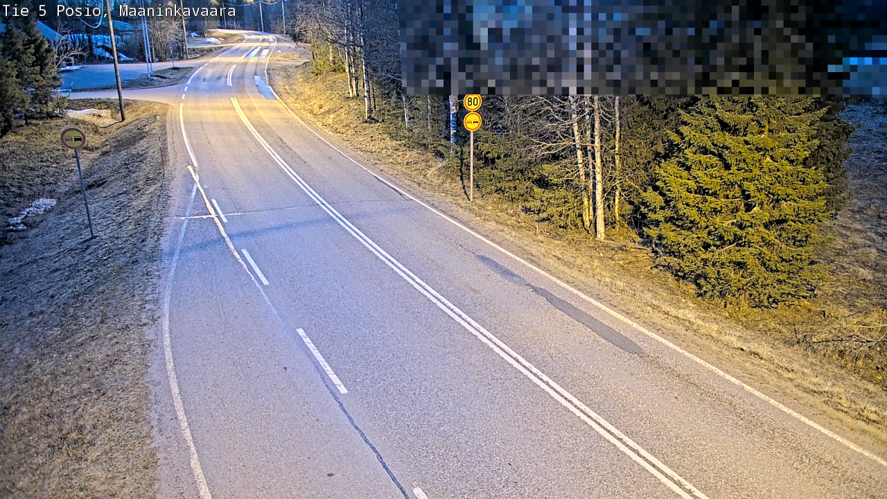 Weather Camera Image Road 5 Posio, Maaninkavaara, Posio, Lappi