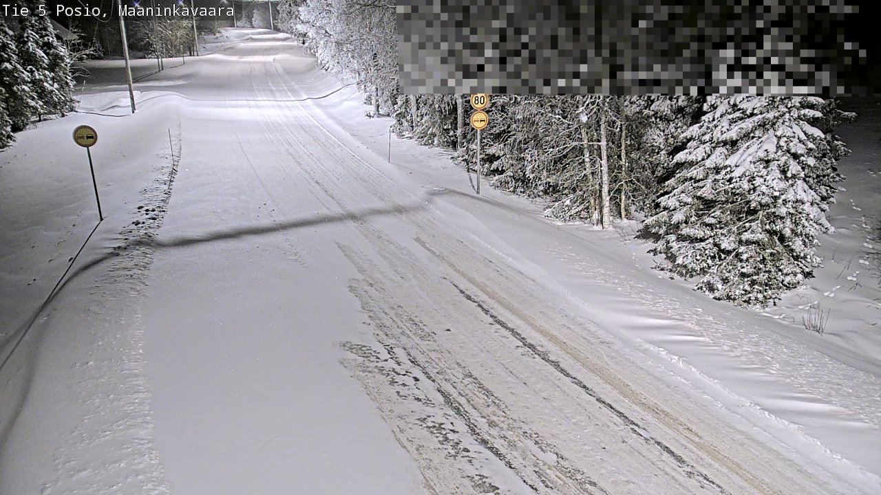 Kelikamerat Kuva Tie 5 Posio, Maaninkavaara, Posio, Lappi