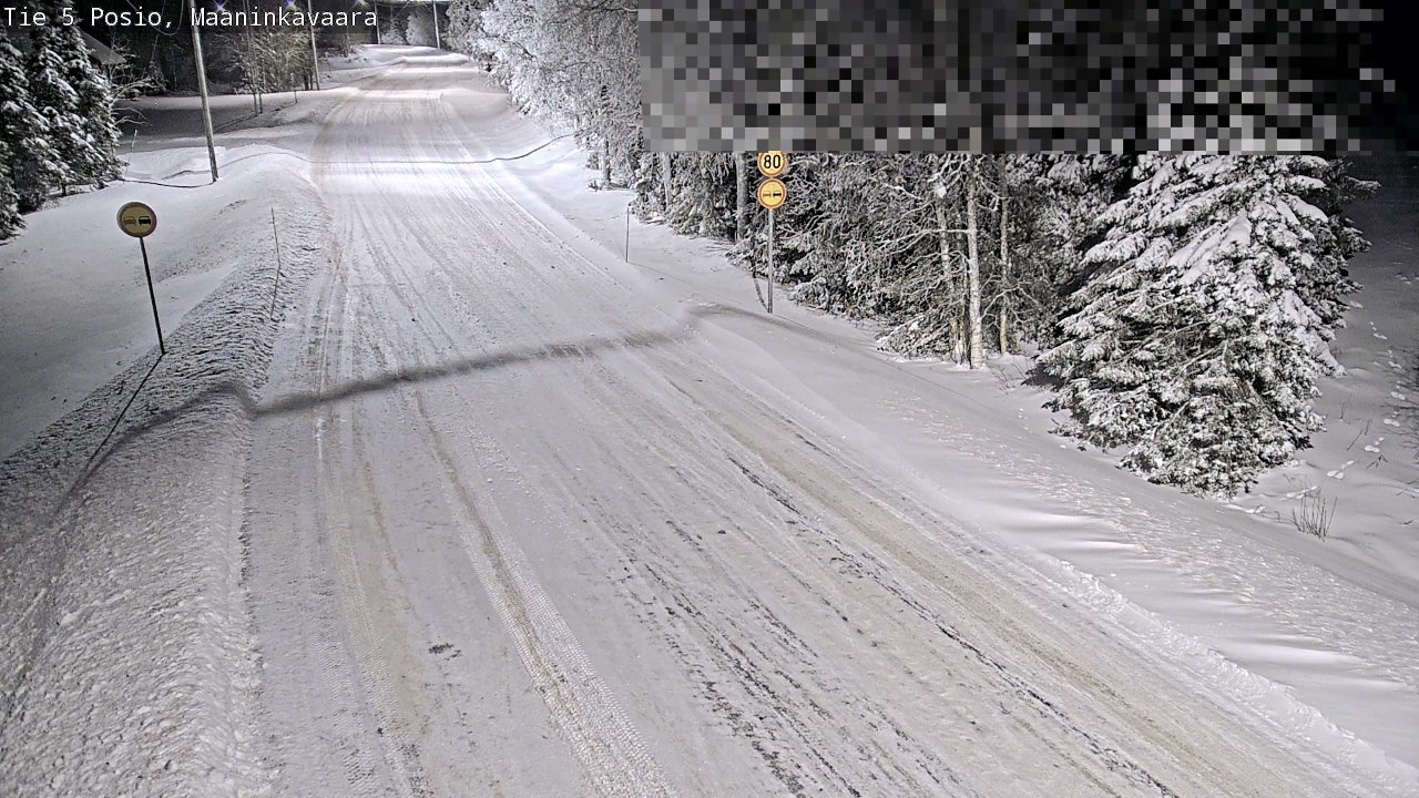 Kelikamerat Kuva Tie 5 Posio, Maaninkavaara, Posio, Lappi