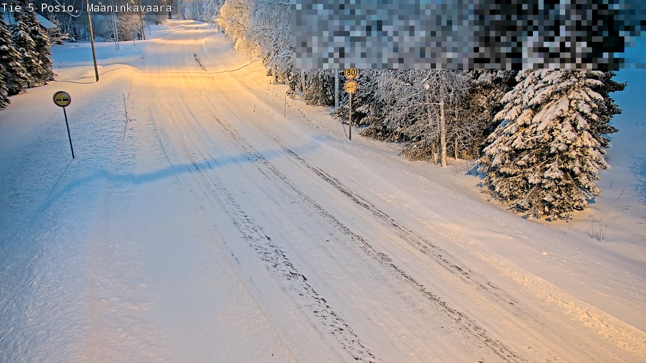 Weather Camera Image Road 5 Posio, Maaninkavaara, Posio, Lappi