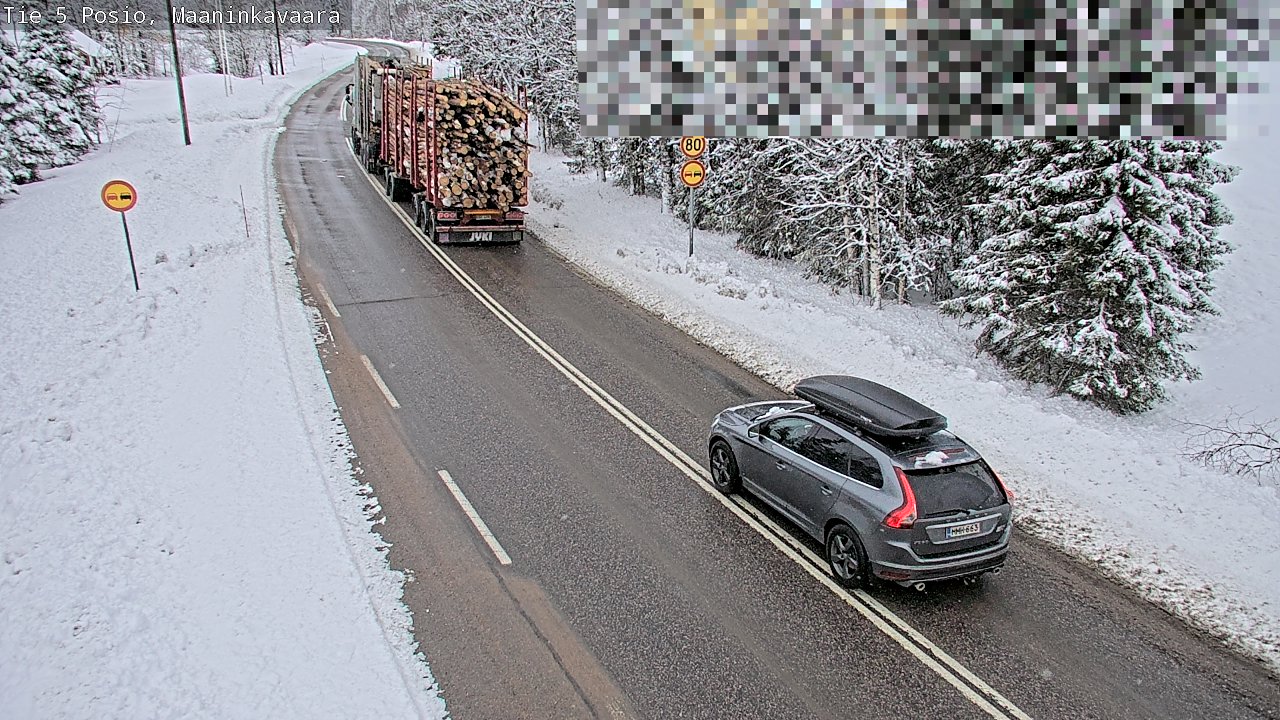 Kelikamerat Kuva Tie 5 Posio, Maaninkavaara, Posio, Lappi