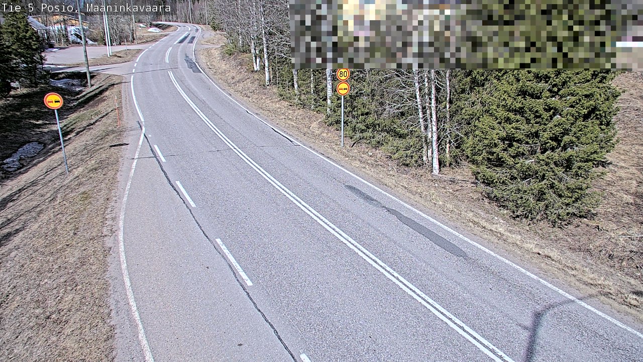 Weather Camera Image Väg 5 Posio, Maaninkavaara, Posio, Lappi