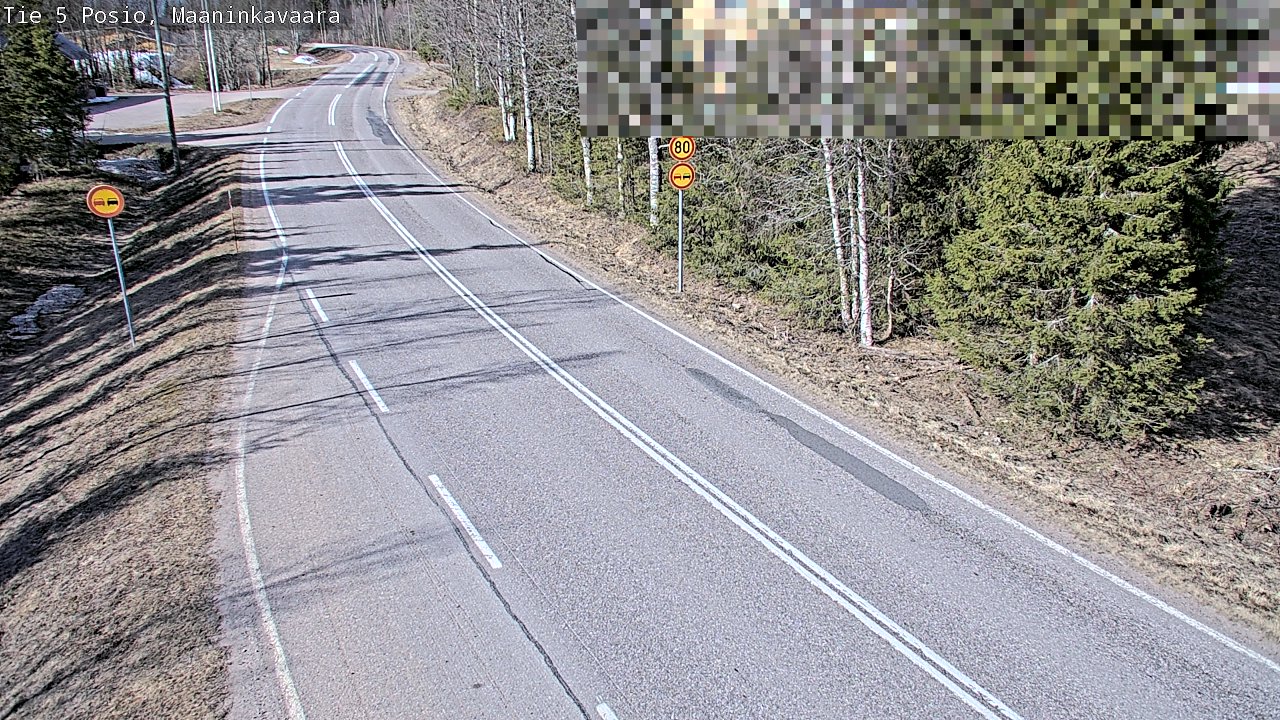 Weather Camera Image Väg 5 Posio, Maaninkavaara, Posio, Lappi