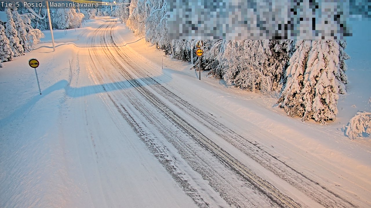 Kelikamerat Kuva Tie 5 Posio, Maaninkavaara, Posio, Lappi