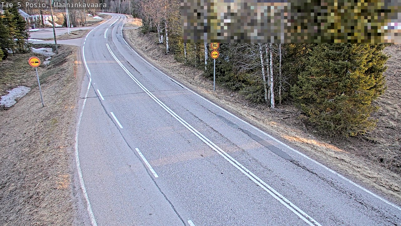 Weather Camera Image Väg 5 Posio, Maaninkavaara, Posio, Lappi