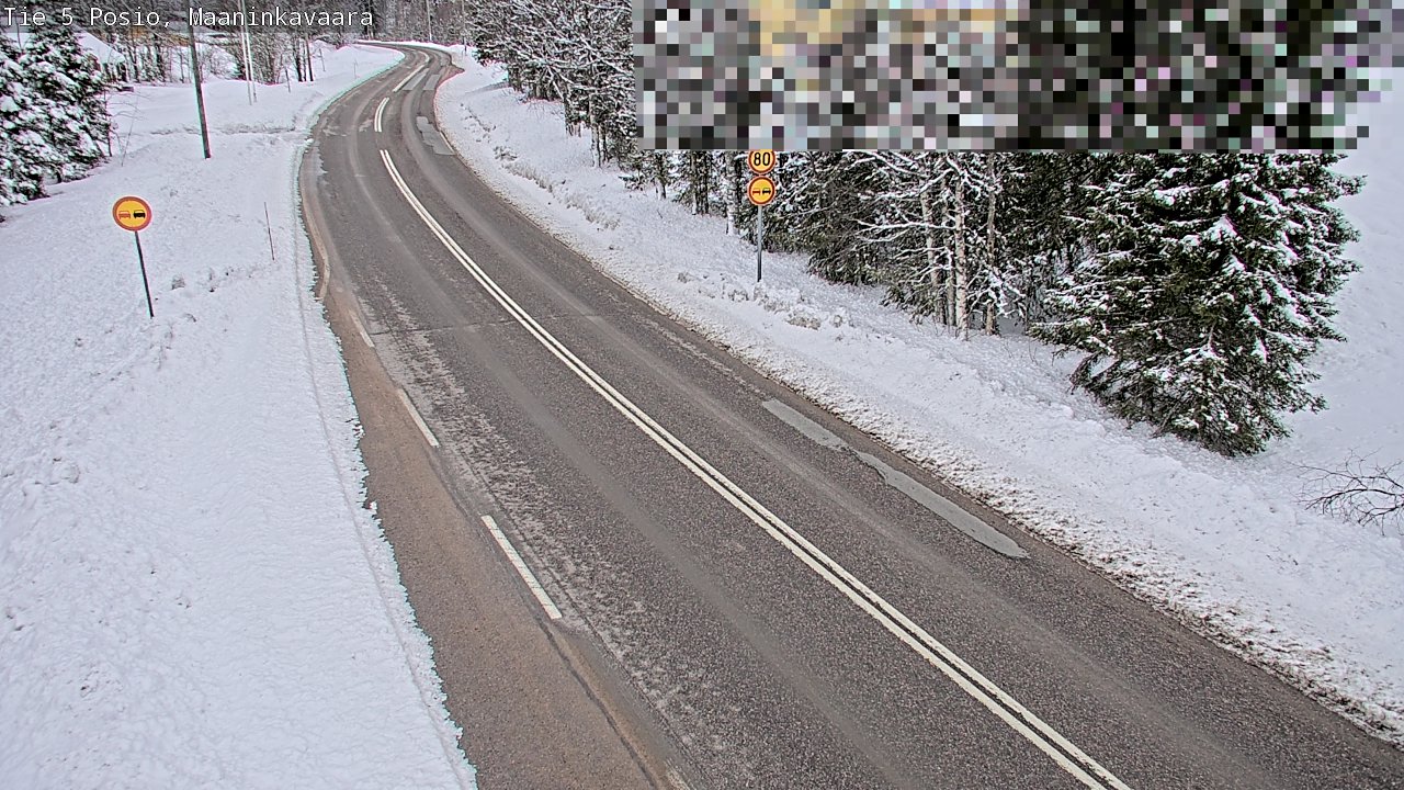 Weather Camera Image Väg 5 Posio, Maaninkavaara, Posio, Lappi