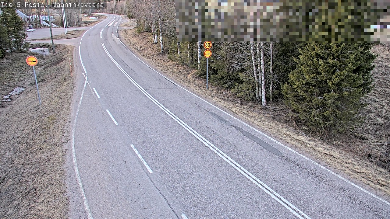 Weather Camera Image Väg 5 Posio, Maaninkavaara, Posio, Lappi