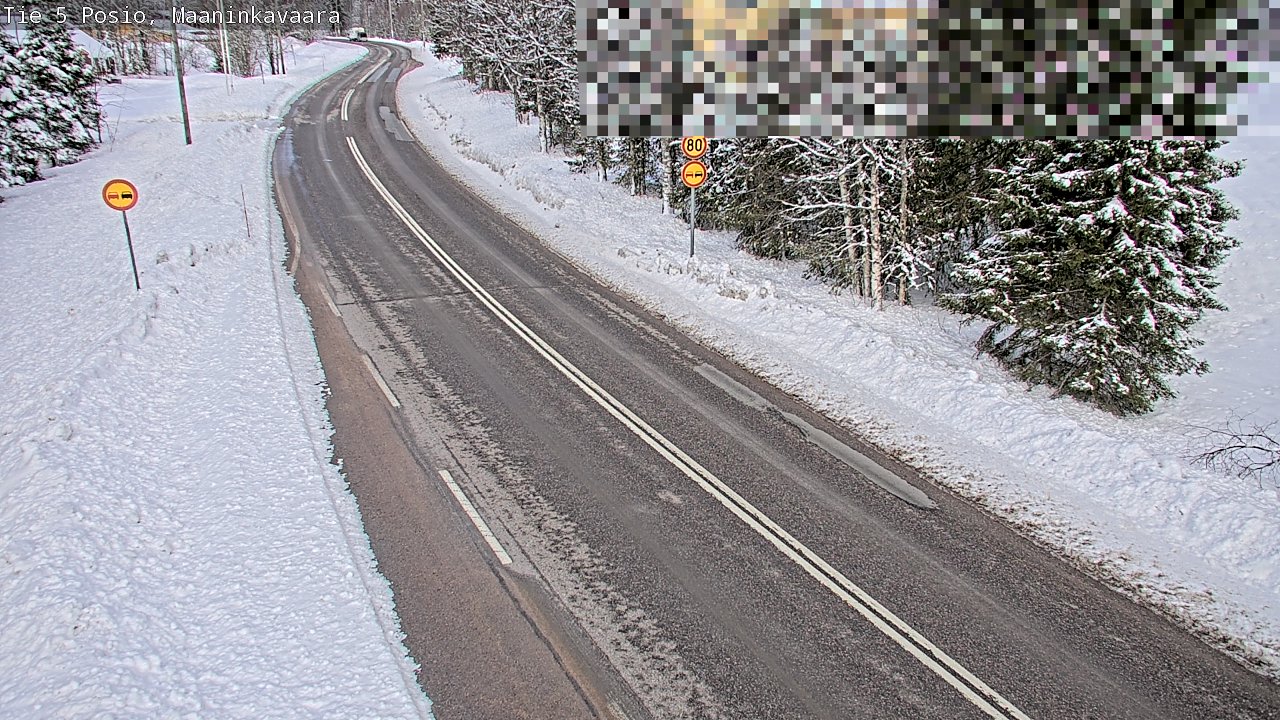 Weather Camera Image Väg 5 Posio, Maaninkavaara, Posio, Lappi