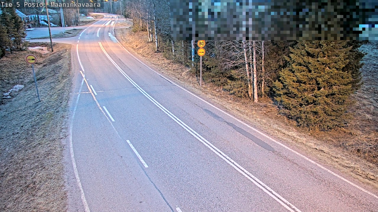 Kelikamerat Kuva Tie 5 Posio, Maaninkavaara, Posio, Lappi