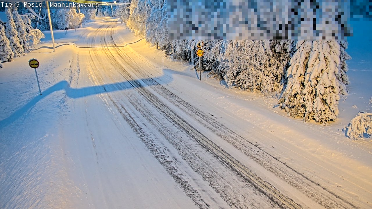 Kelikamerat Kuva Tie 5 Posio, Maaninkavaara, Posio, Lappi