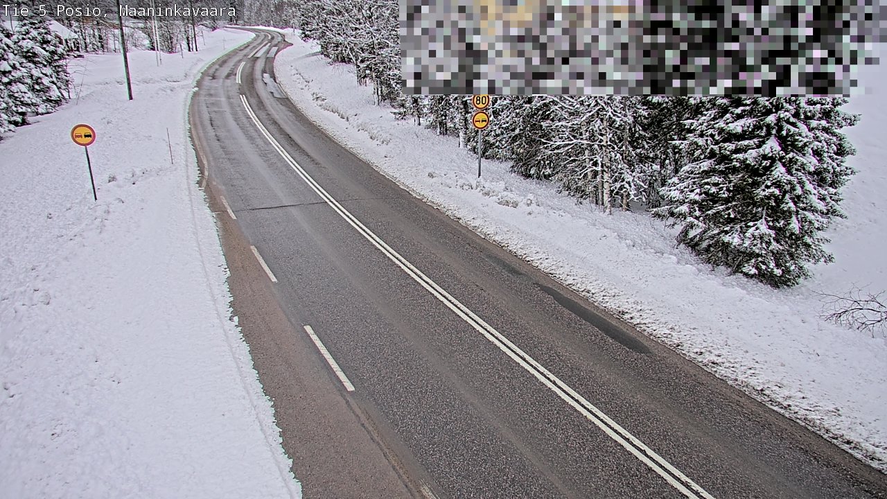 Kelikamerat Kuva Tie 5 Posio, Maaninkavaara, Posio, Lappi